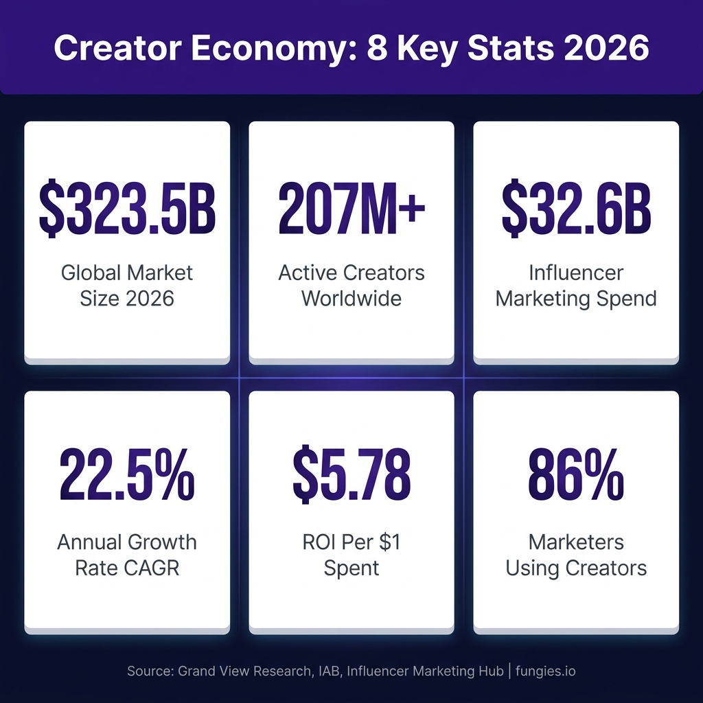 Creator Economy Statistics 2026: Global Market Size, Data & Trends (Comprehensive Report)
