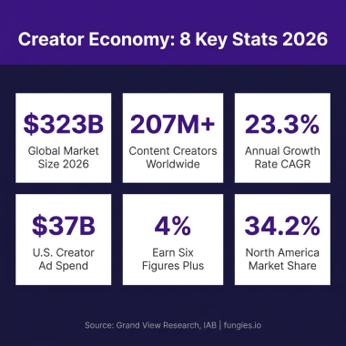 Creator Economy Statistics 2026: Global Market Size, Data & Trends (Comprehensive Report)
