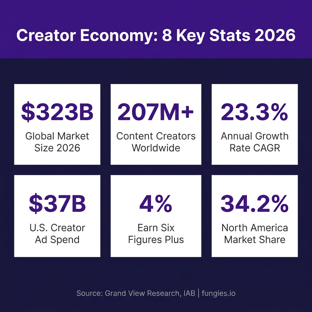 Creator Economy Statistics 2026: Global Market Size, Data & Trends (Comprehensive Report)