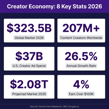 Creator Economy Statistics 2026: Global Market Size, Data & Trends (Comprehensive Report)