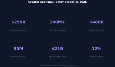 Creator Economy Statistics 2026: Market Size, Data & Trends (Comprehensive Report)