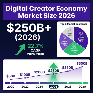 Digital Creator Economy 2026: The Complete Market Analysis with Data, Trends and Predictions