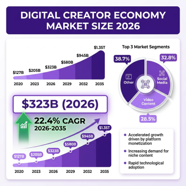 Digital Creator Economy 2026: The Complete Market Analysis with Data, Trends and Forecasts
