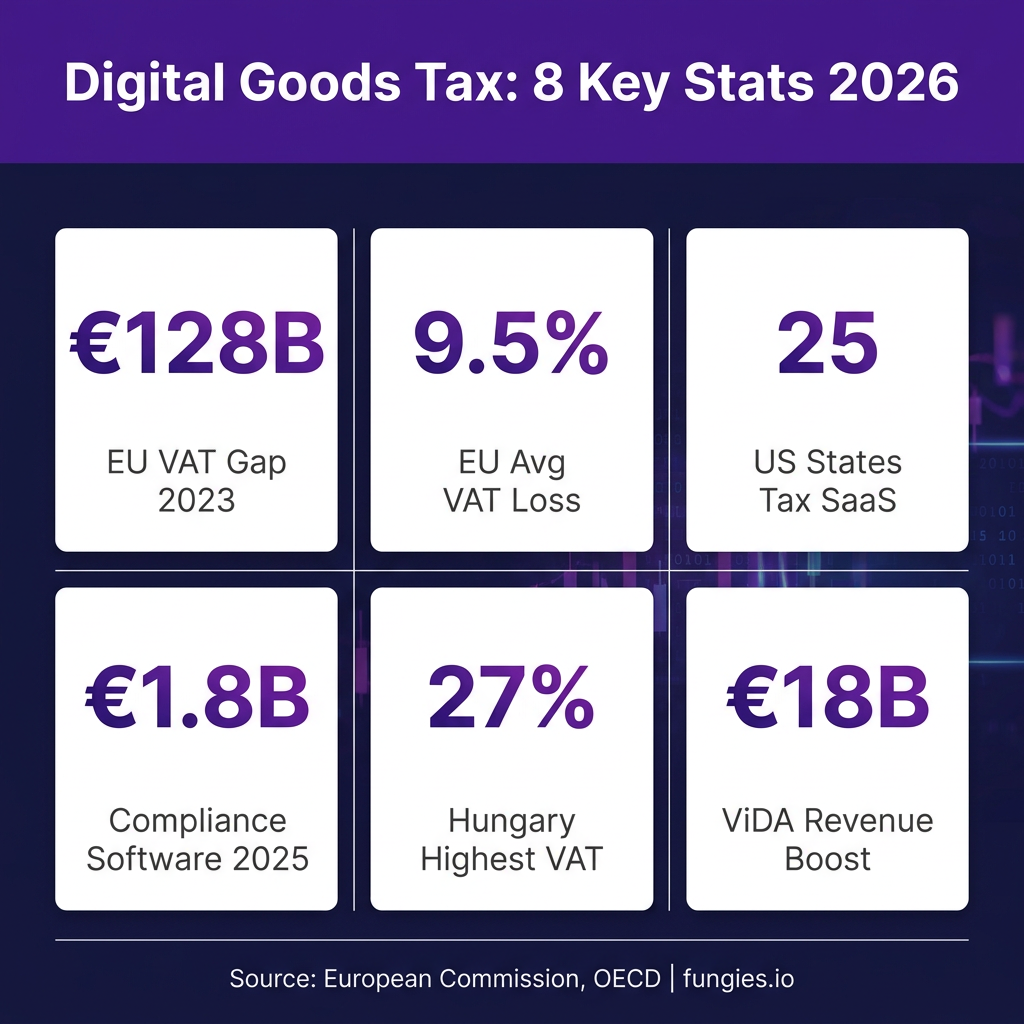 Digital Goods Tax Statistics 2026: Global VAT, Compliance Costs & Digital Services Tax (Comprehensive Report)