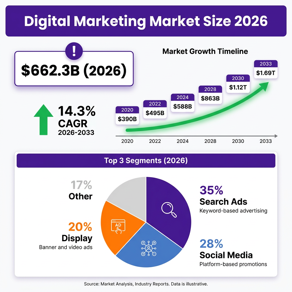 Digital Marketing Market 2026: The Complete Industry Analysis with Data, Trends and Forecasts