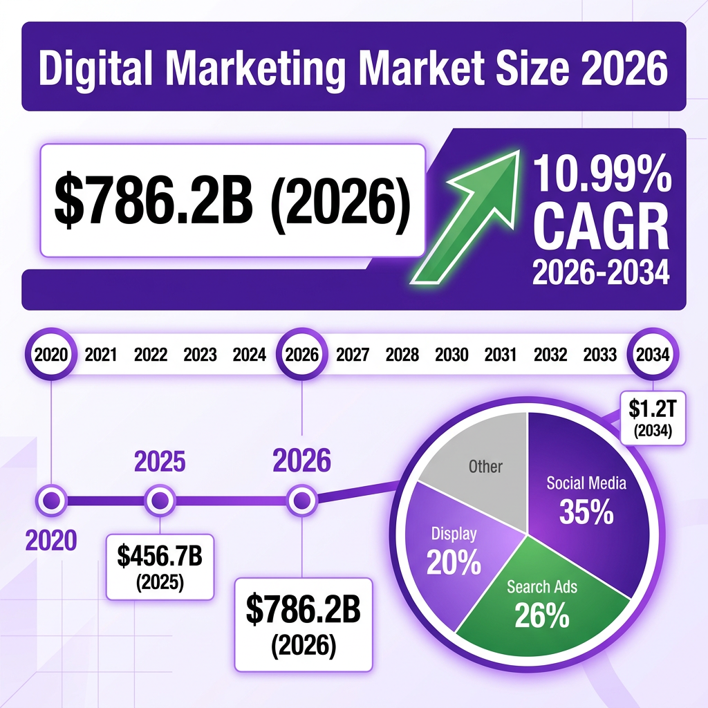 Digital Marketing Market 2026: The Complete Industry Analysis with Data, Trends and Forecasts