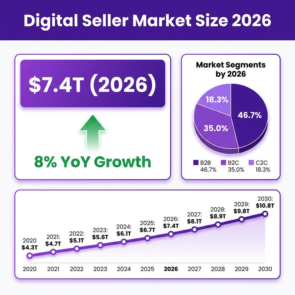 Digital Seller Market 2026: The Complete Industry Analysis with Data, Trends and Forecasts