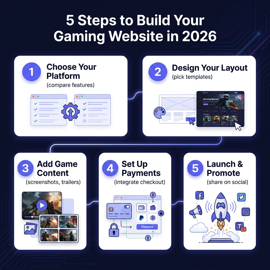 Best Gaming Website Builder 2026: Complete Guide for Game Developers
