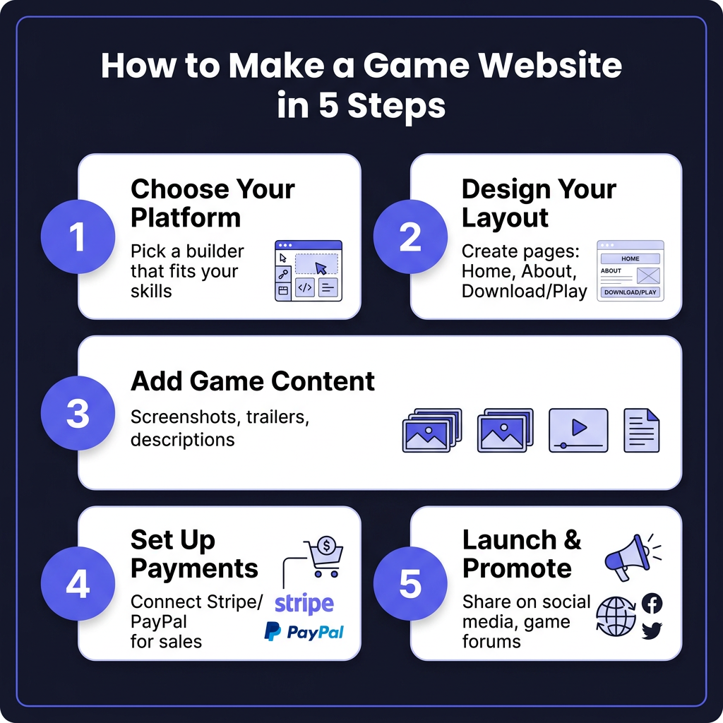 How to Make a Game Website: Complete Guide for Indie Developers (2026)