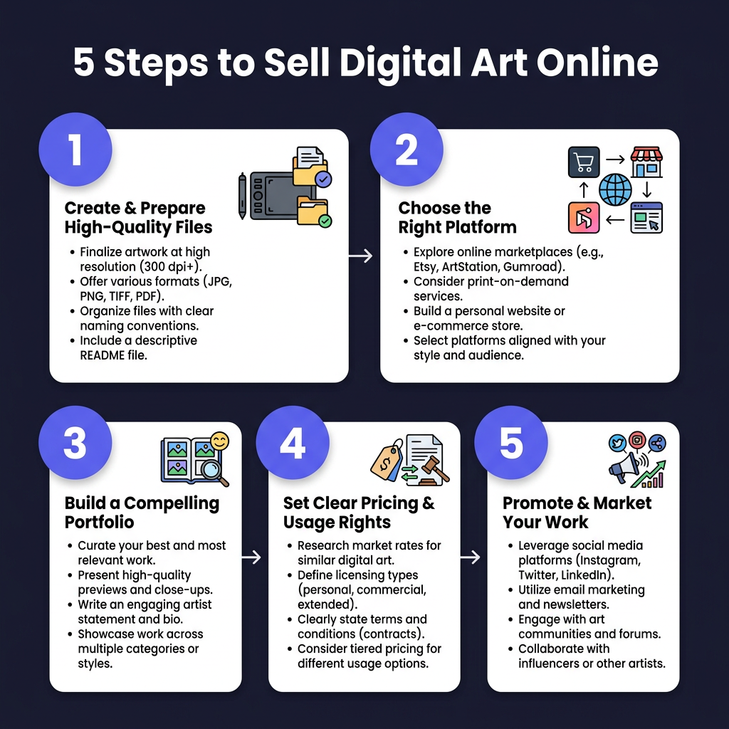 How to Sell Digital Art Online: Complete Guide for Artists 2026