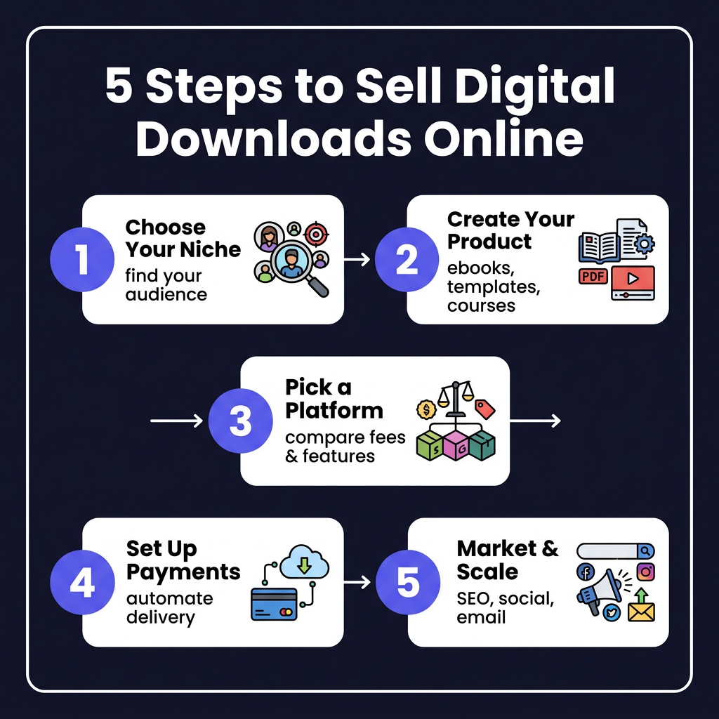 How to Sell Digital Downloads Online: Complete Guide for Creators 2026