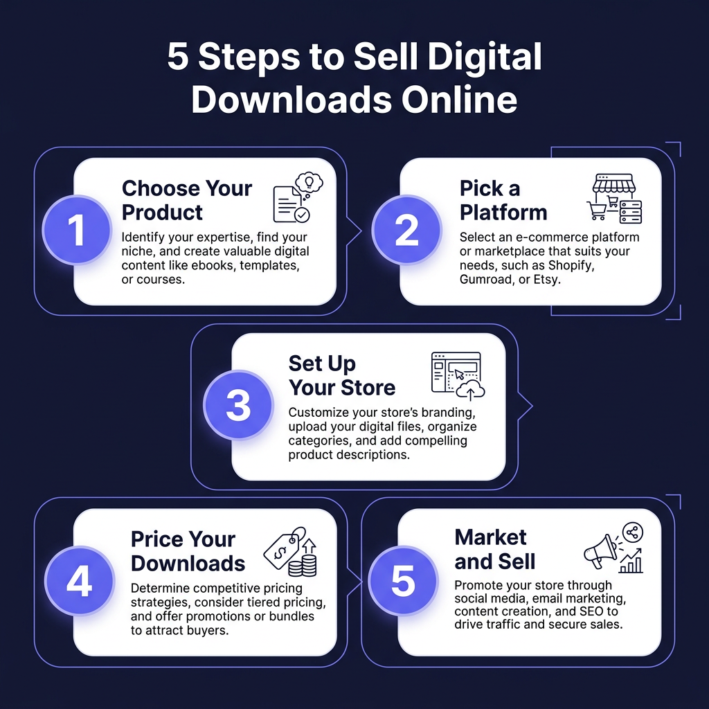 How to Sell Digital Downloads Online: The Complete 2026 Guide for Creators
