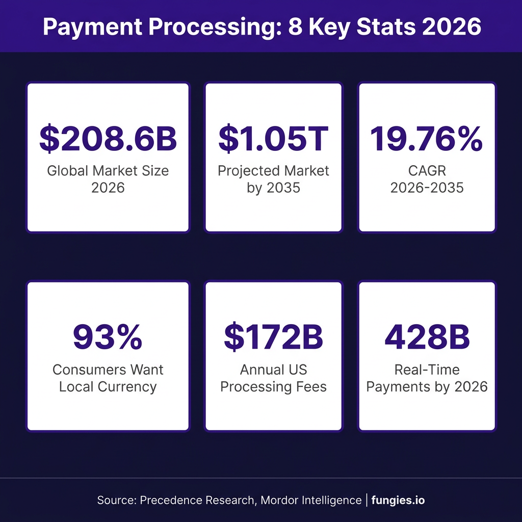 Payment Processing Statistics 2026: Market Size, Data & Trends (Comprehensive Report)