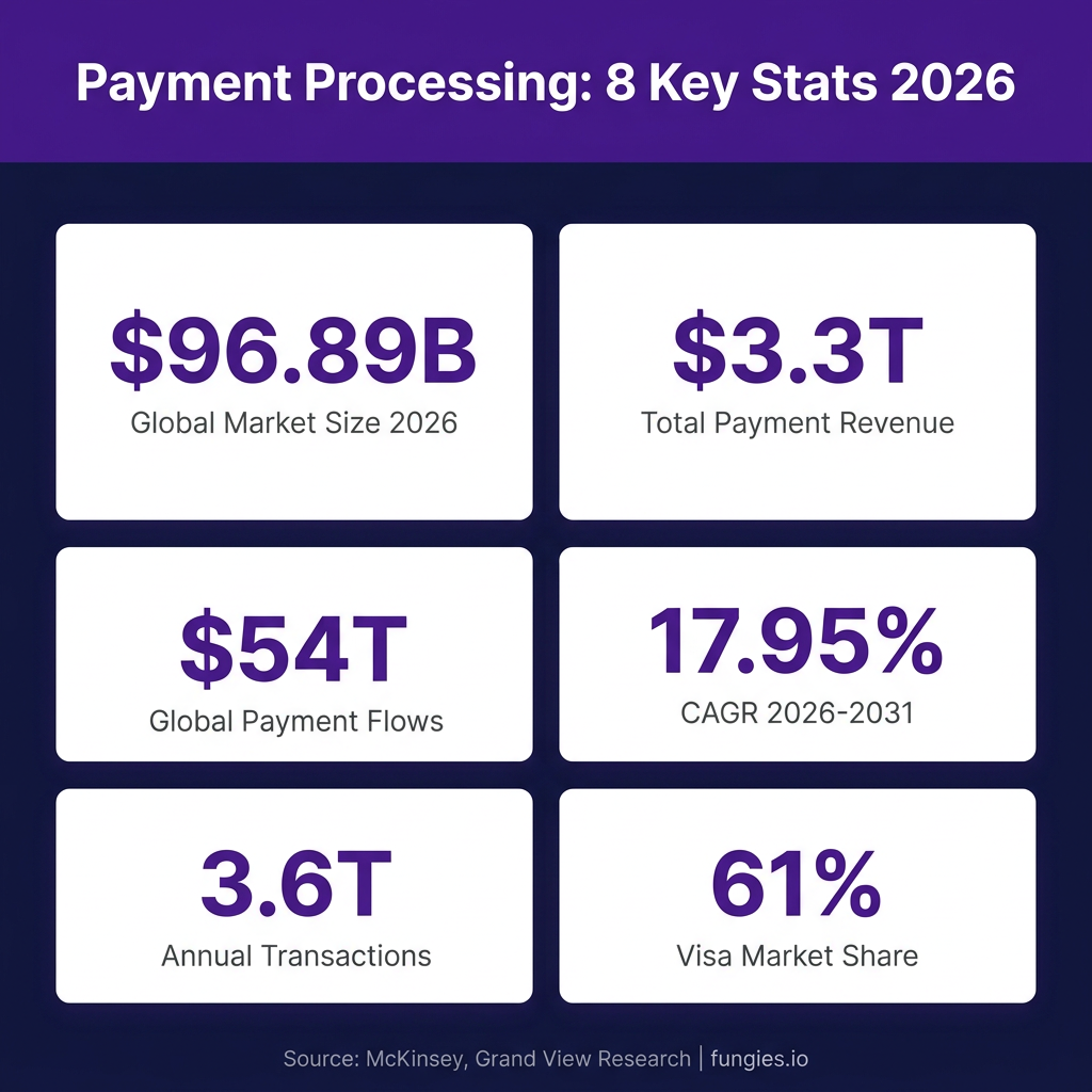 Payment Processing Statistics 2026: Market Size, Data & Trends (Comprehensive Report)