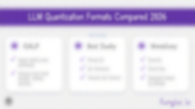 LLM quantization formats comparison: GGUF vs AWQ vs GPTQ