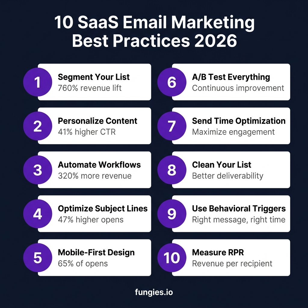 10 SaaS Email Marketing Best Practices That Drive 760% More Revenue in 2026
