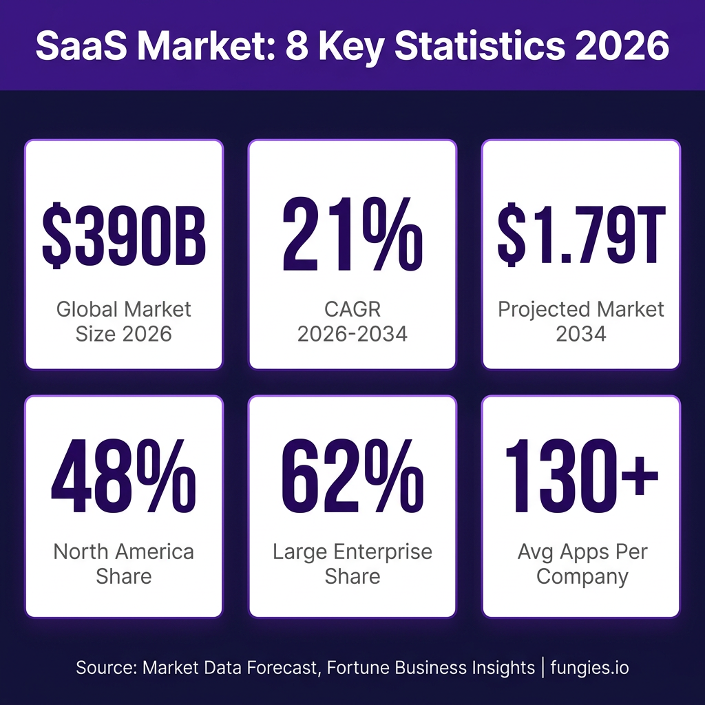 SaaS Market Statistics 2026: Global Size, Growth Data & Industry Trends (Comprehensive Report)