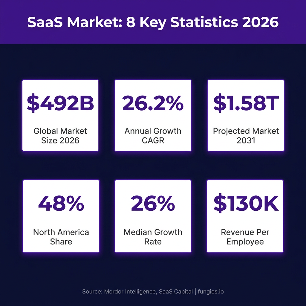SaaS Market Statistics 2026: Global Size, Growth Data & Industry Trends (Comprehensive Report)