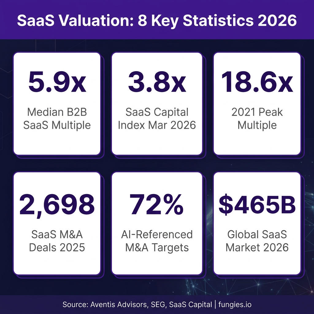 SaaS Valuation Statistics 2026: Market Multiples, Data & Trends (Comprehensive Report)