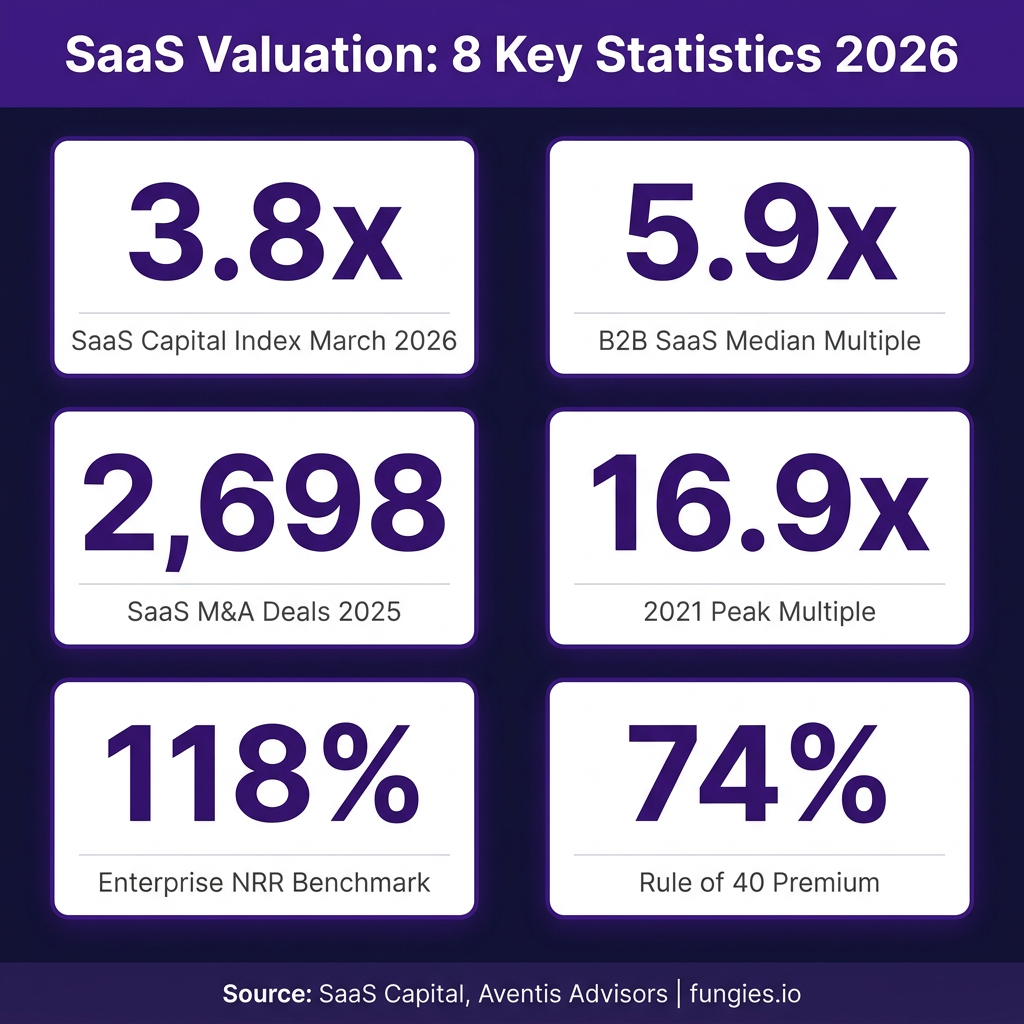 SaaS Valuation Statistics 2026: Market Multiples, Data & Trends (Comprehensive Report)