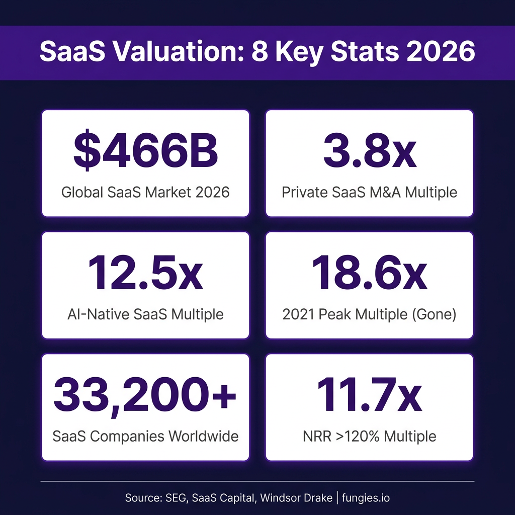 SaaS Valuation Statistics 2026: Market Multiples, Data & Trends (Comprehensive Report)