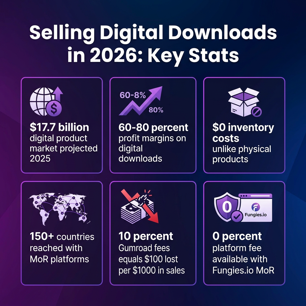How to Sell Digital Downloads in 2026: Platforms, Fees & Setup Guide