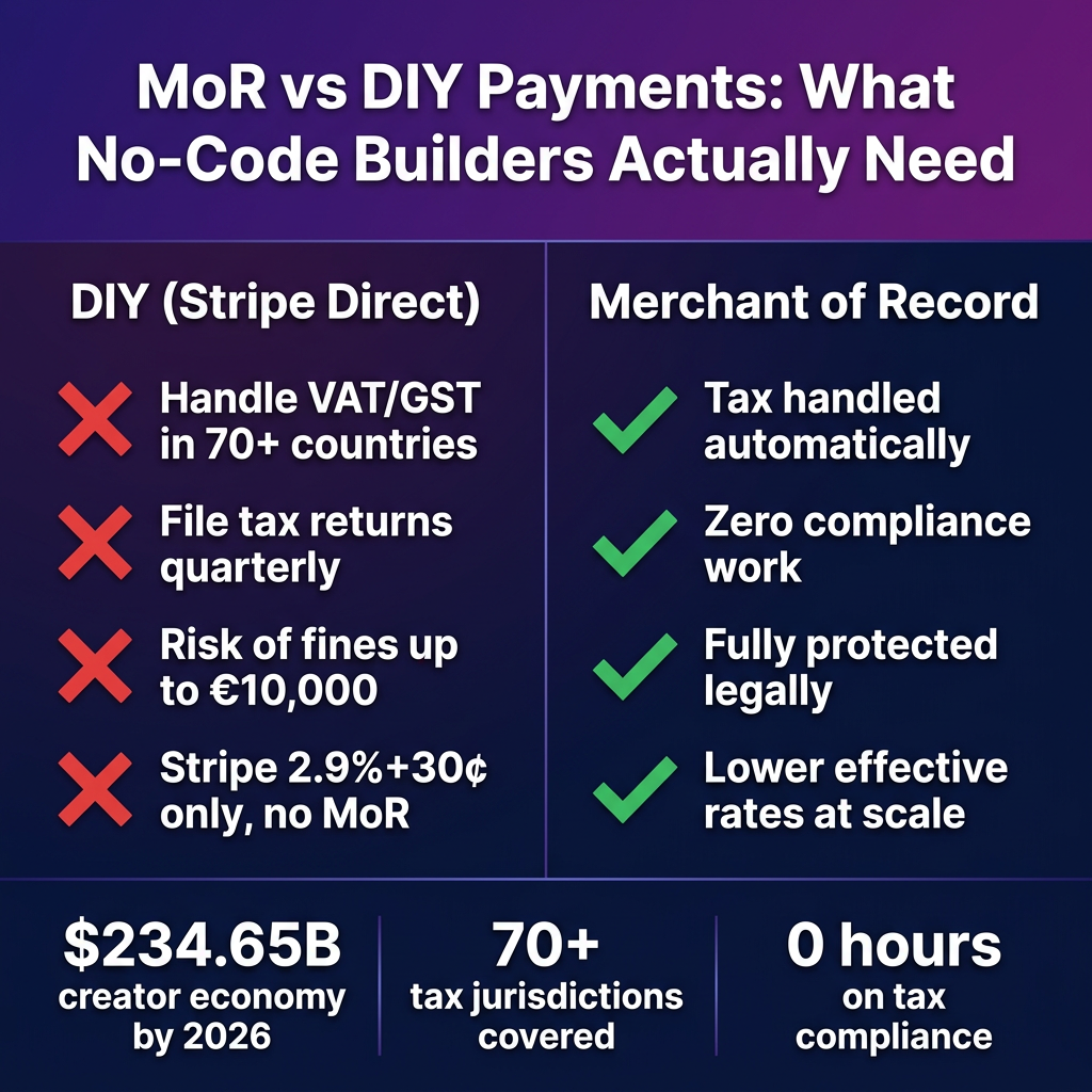 How to Sell Digital Products Without Coding in 2026 (No-Code + MoR Stack)