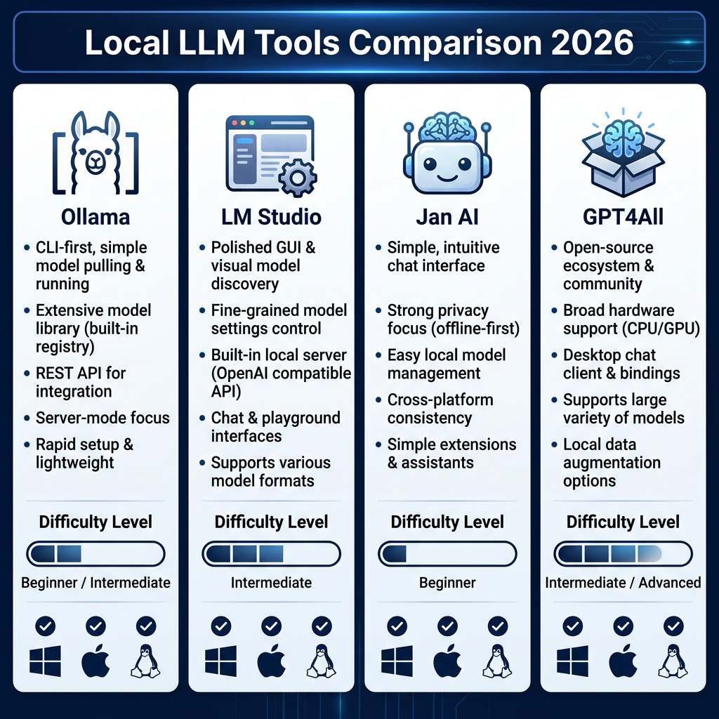 How to Set Up and Use Local LLM Inference Tools in 2026: The Complete Guide to Ollama, LM Studio & More