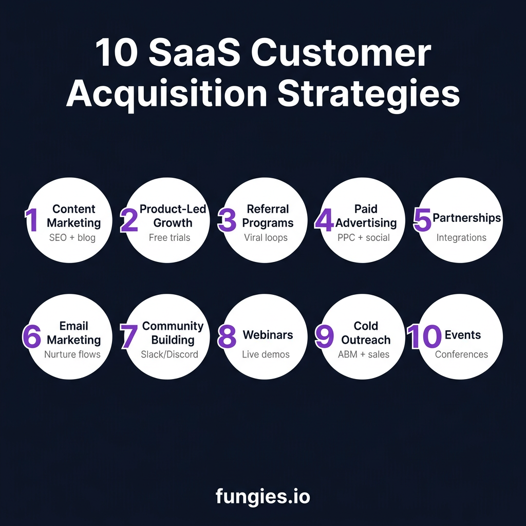 10 Best SaaS Customer Acquisition Strategies in 2026: Data-Backed Tactics for Growth