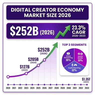 Digital Creator Economy: The Complete 2026 Market Analysis with Data, Trends and Predictions