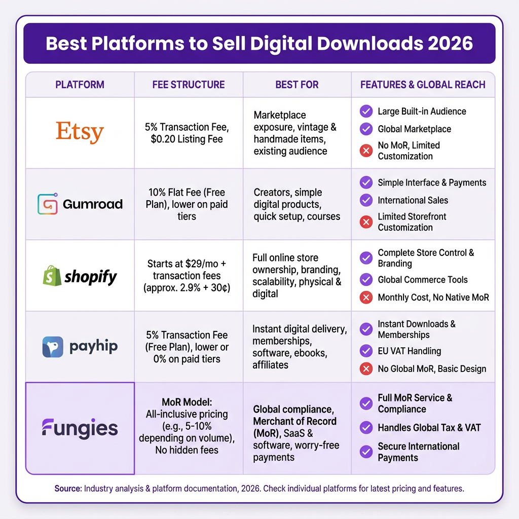 How to Sell Digital Downloads Online: Complete Guide 2026